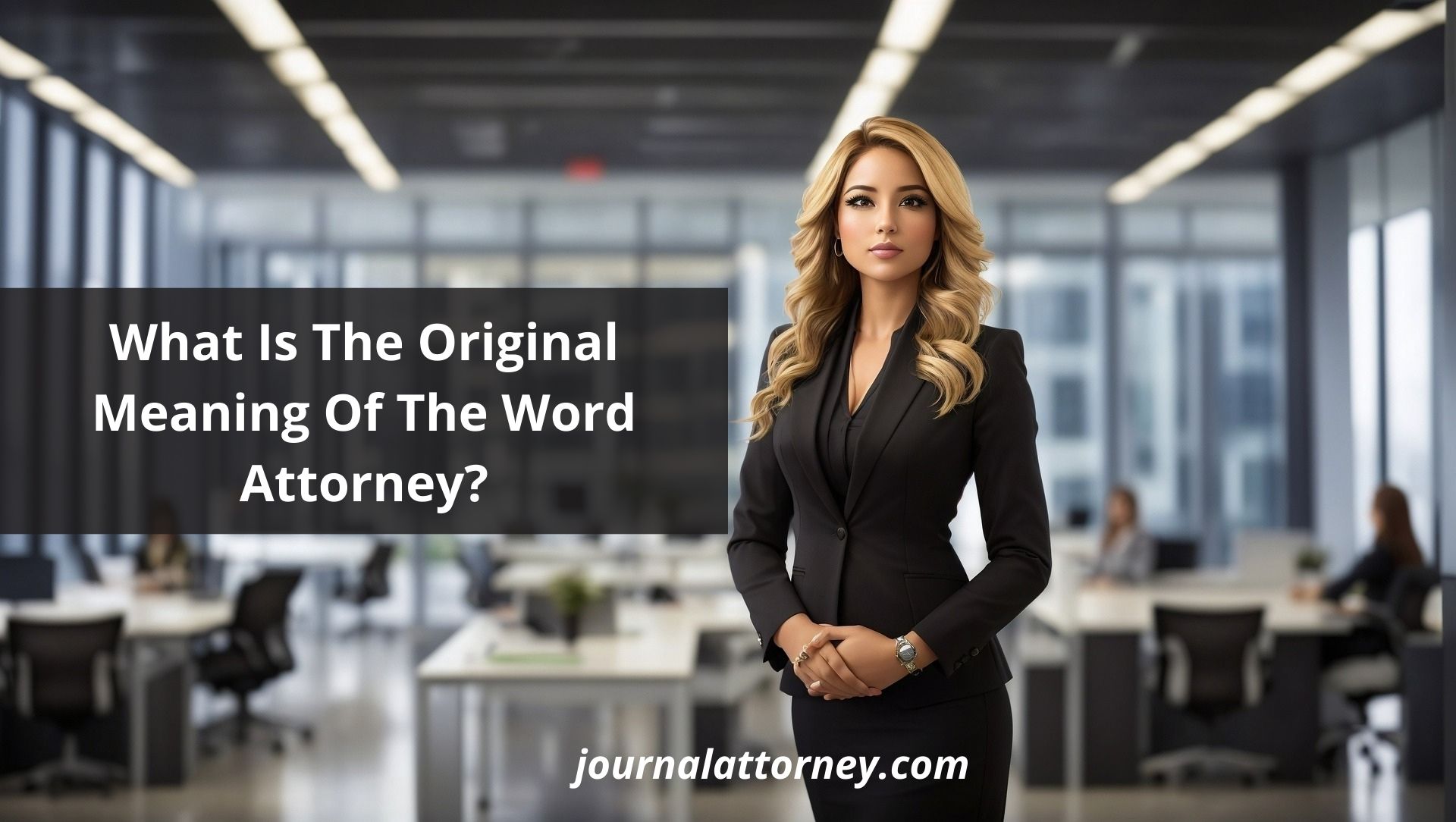 What Is The Original Meaning Of The Word Attorney?